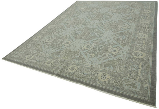 9x12 Hand-Knotted Wool Oushak Rug - 47809