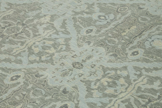 9x12 Hand-Knotted Wool Oushak Rug - 47809