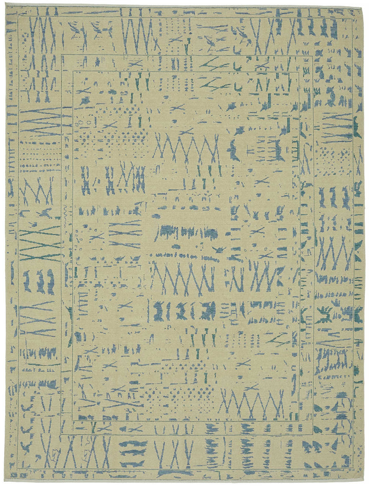 9x12 Hand-Knotted Wool Oushak Rug - 47810