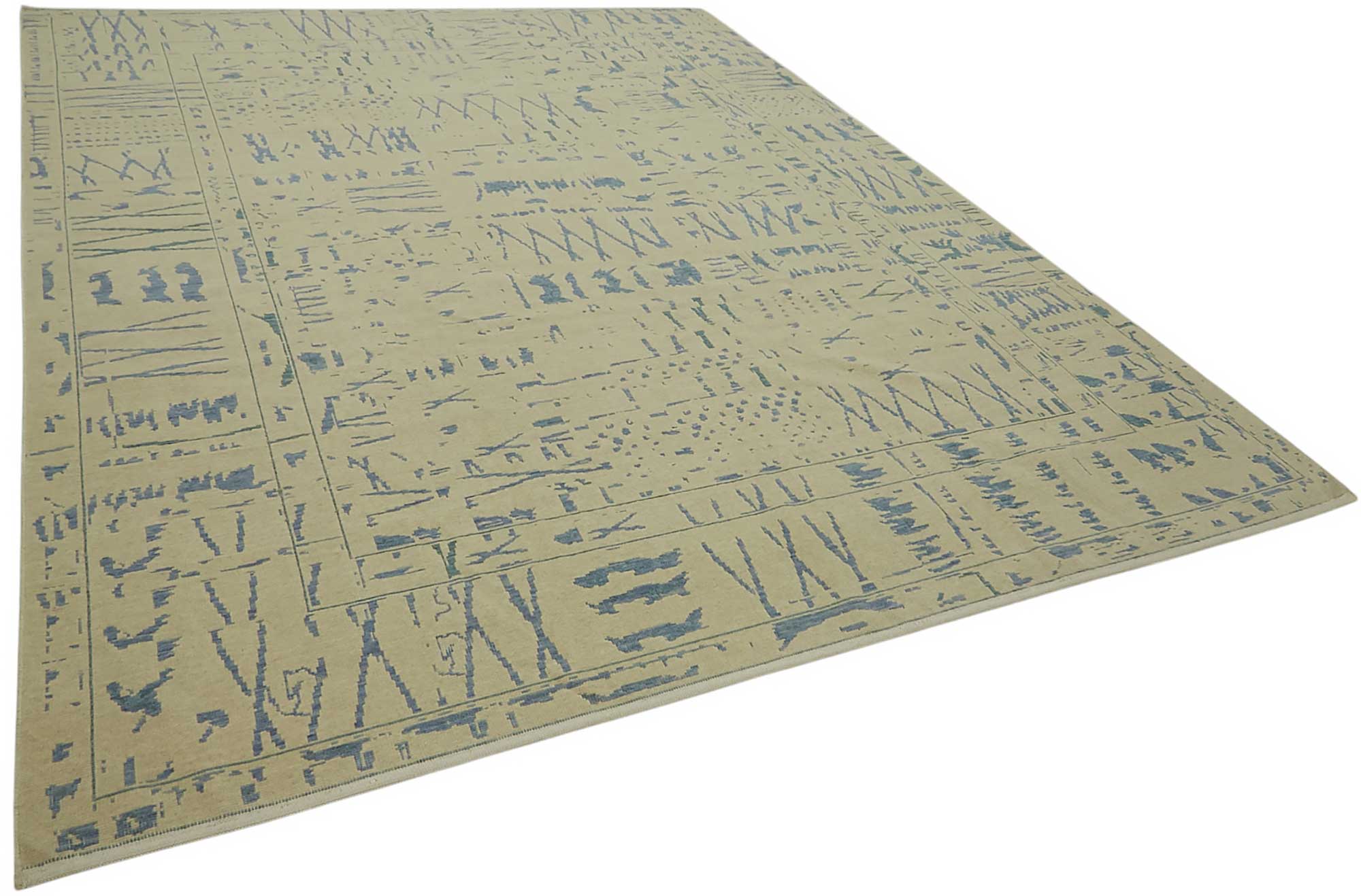 9x12 Hand-Knotted Wool Oushak Rug - 47810