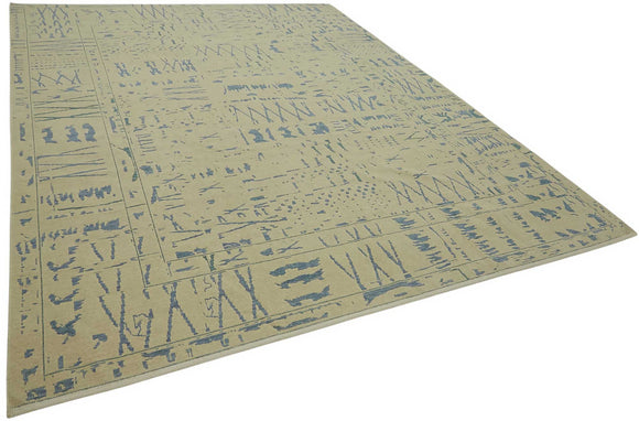 9x12 Hand-Knotted Wool Oushak Rug - 47810