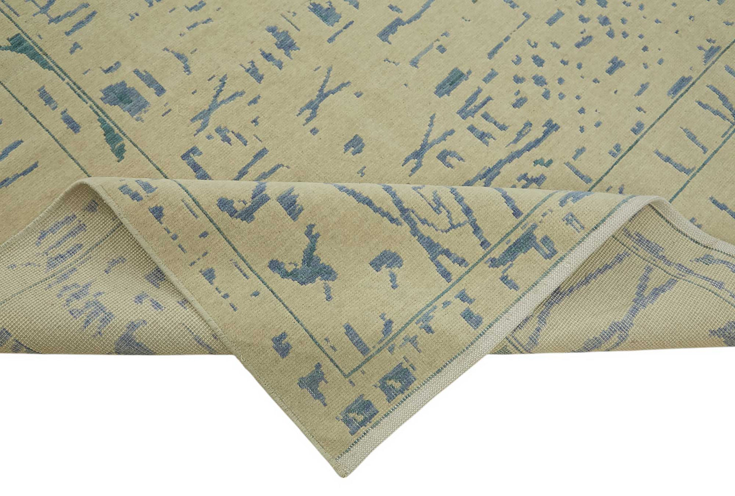 9x12 Hand-Knotted Wool Oushak Rug - 47810