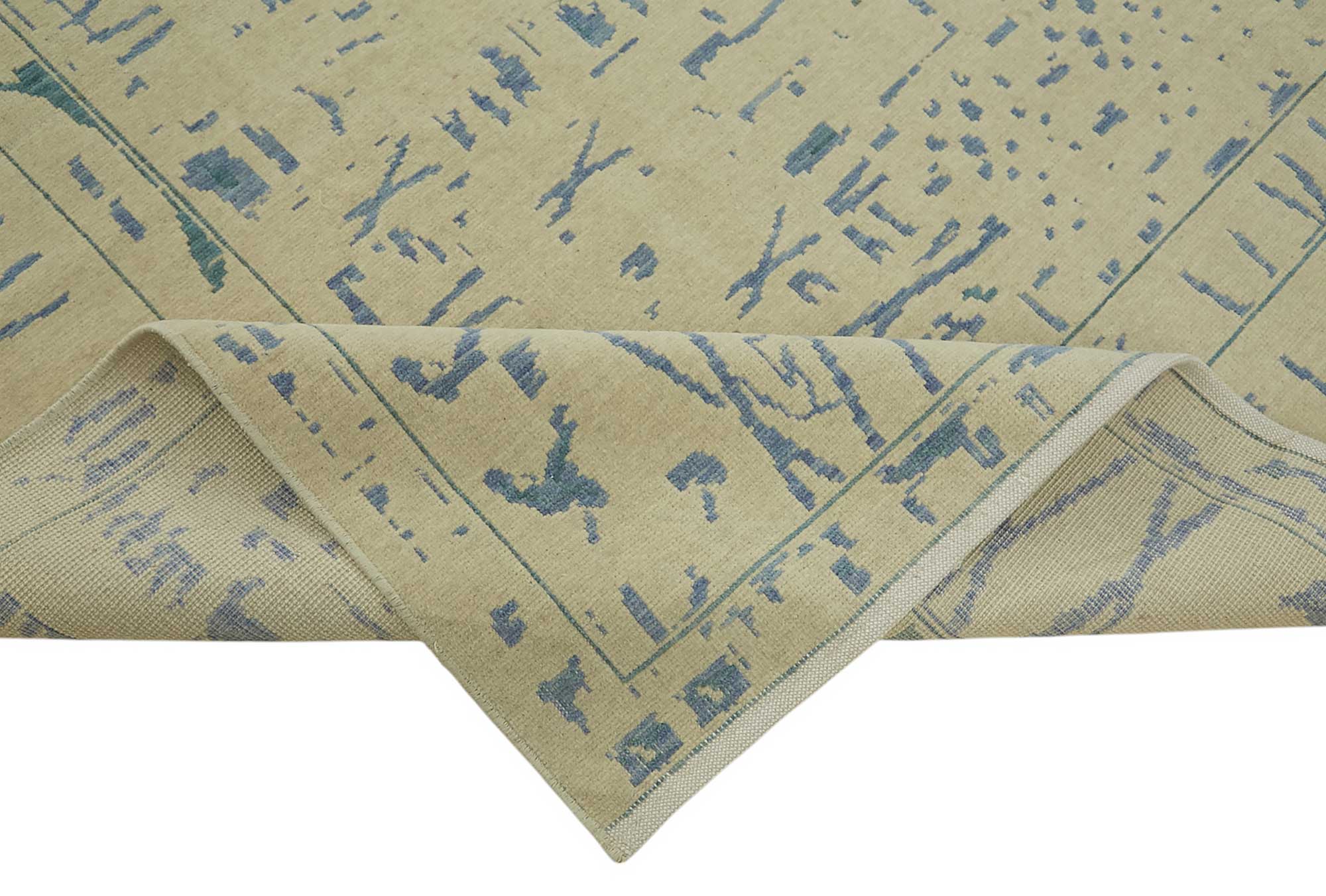 9x12 Hand-Knotted Wool Oushak Rug - 47810