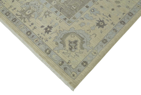 8x11 Hand-Knotted Wool Oushak Rug - 47811