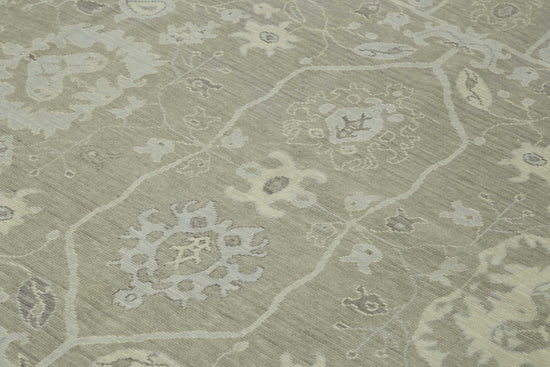 8x11 Hand-Knotted Wool Oushak Rug - 47811