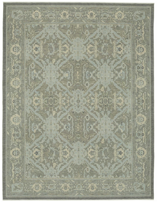 9x12 Hand-Knotted Wool Oushak Rug - 47812