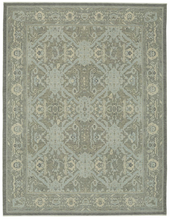 9x12 Hand-Knotted Wool Oushak Rug - 47812