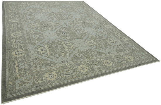 9x12 Hand-Knotted Wool Oushak Rug - 47812
