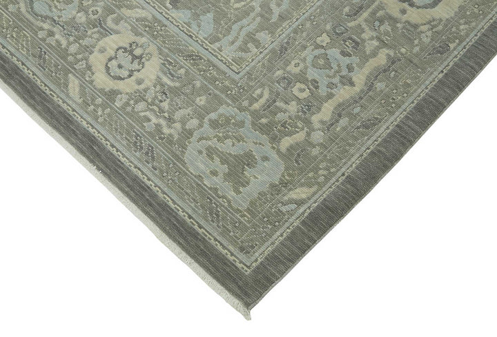 9x12 Hand-Knotted Wool Oushak Rug - 47812