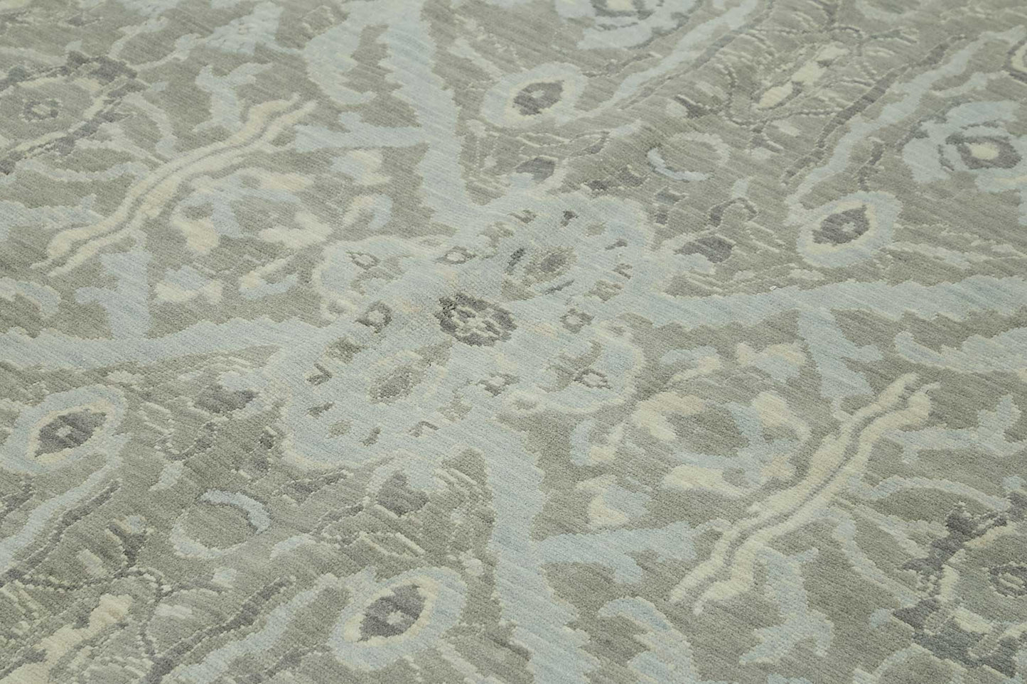 9x12 Hand-Knotted Wool Oushak Rug - 47812