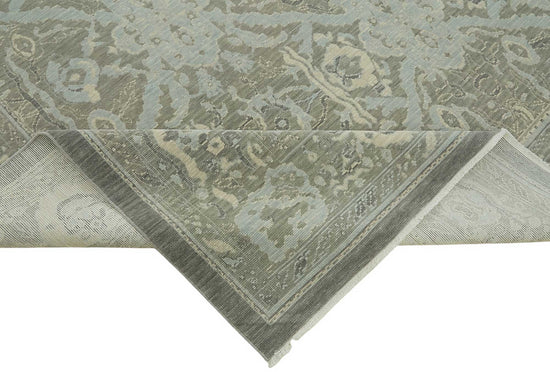 9x12 Hand-Knotted Wool Oushak Rug - 47812