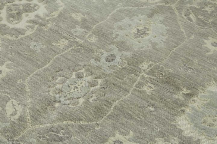 8x11 Hand-Knotted Wool Oushak Rug - 47814