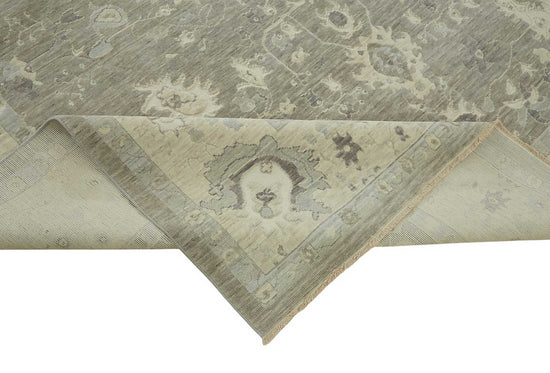 8x11 Hand-Knotted Wool Oushak Rug - 47814