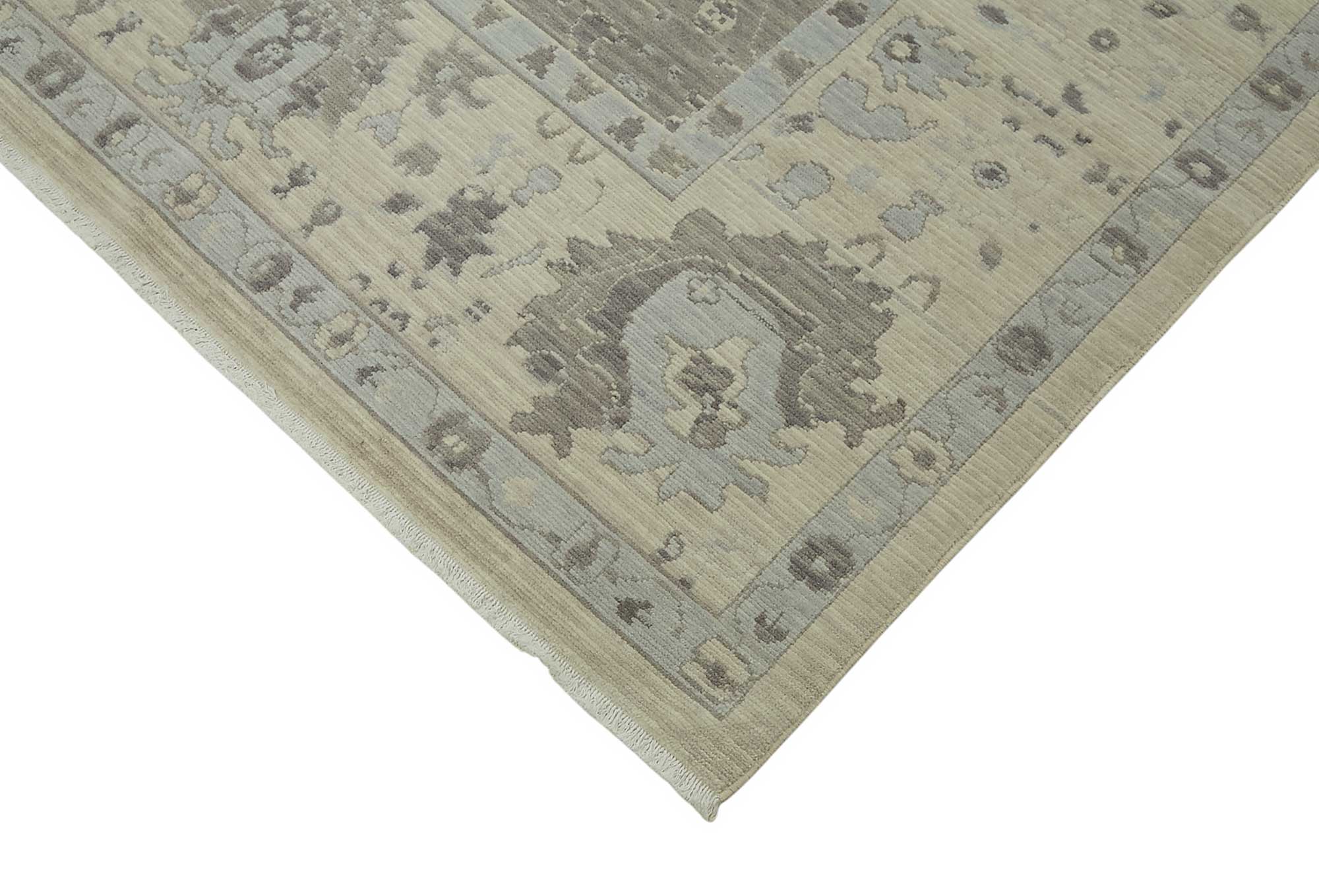 8x11 Hand-Knotted Wool Oushak Rug - 47815