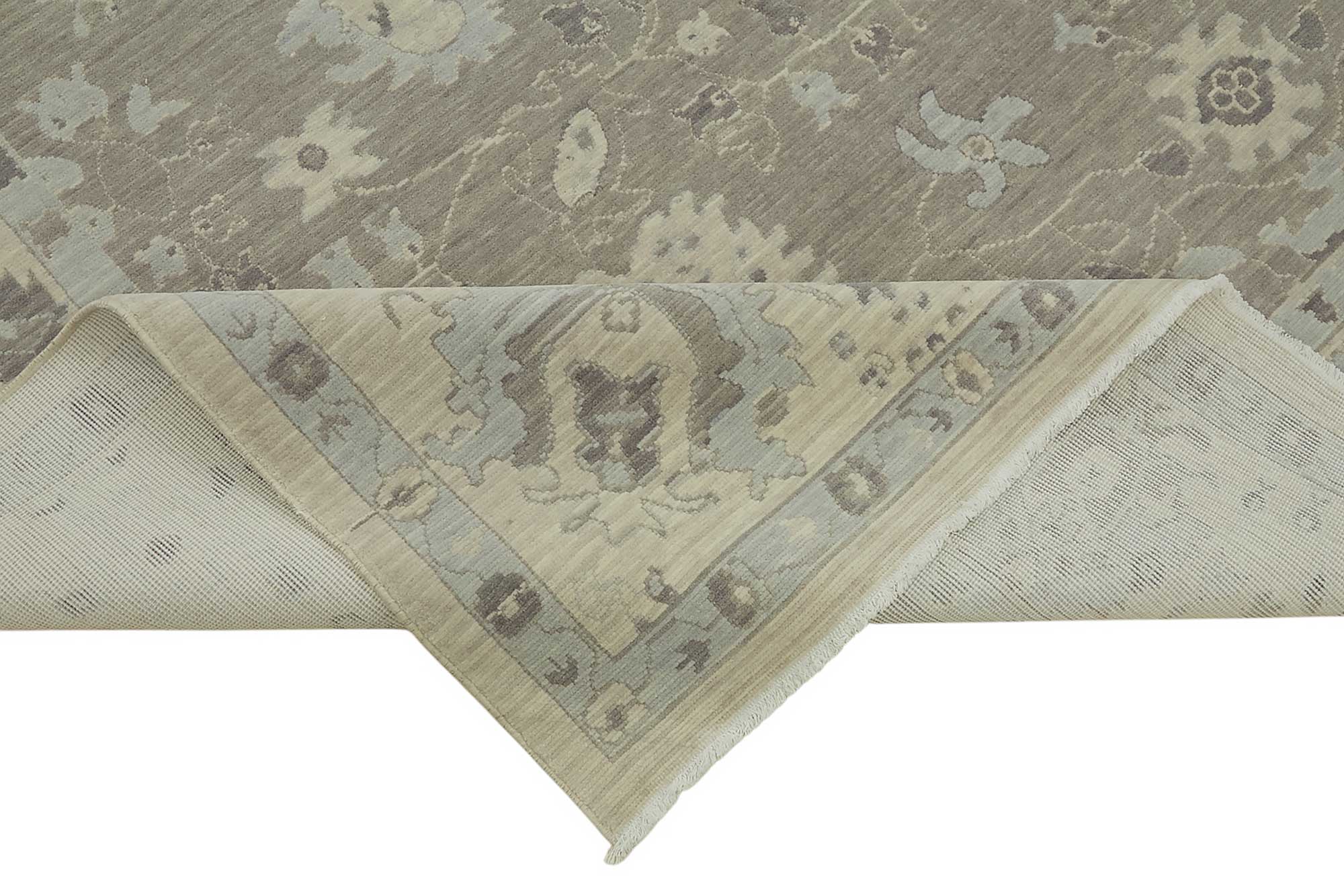 8x11 Hand-Knotted Wool Oushak Rug - 47815