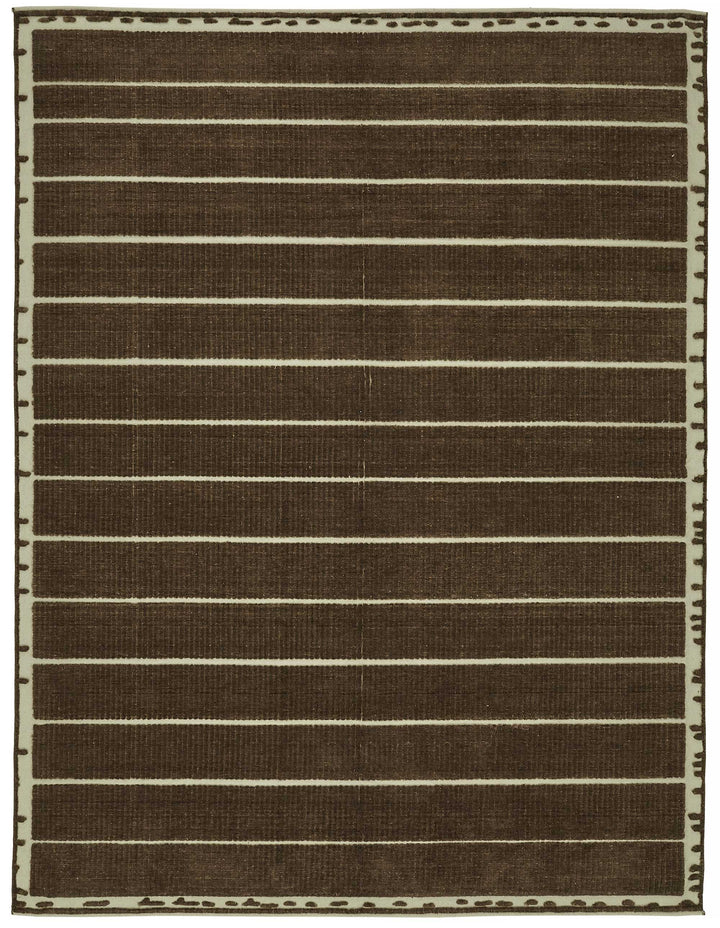 9x11 Hand-Knotted Wool Oushak Rug - 47816