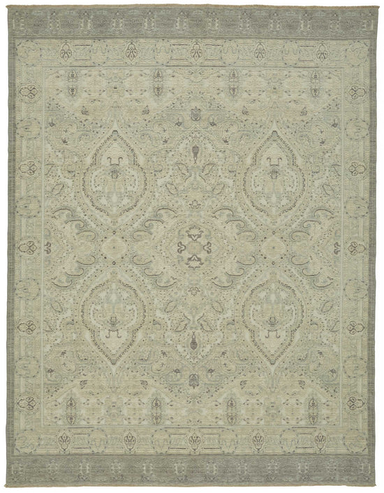9x12 Hand-Knotted Wool Oushak Rug - 47818