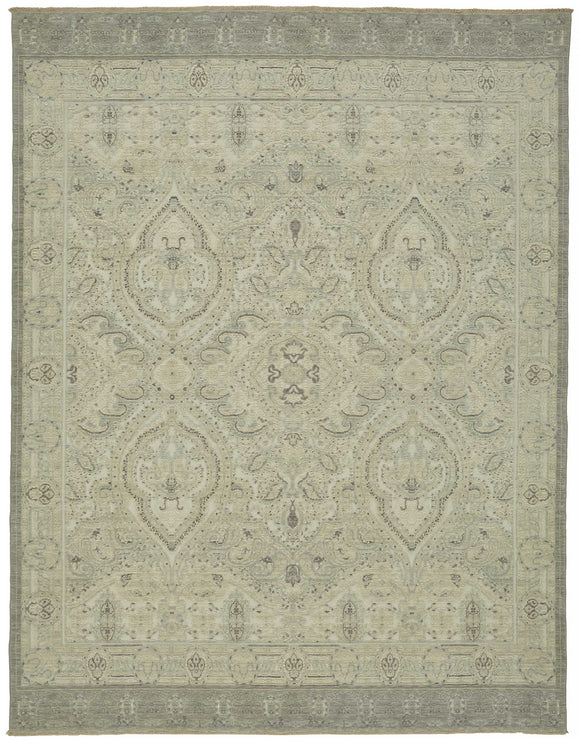 9x12 Hand-Knotted Wool Oushak Rug - 47818