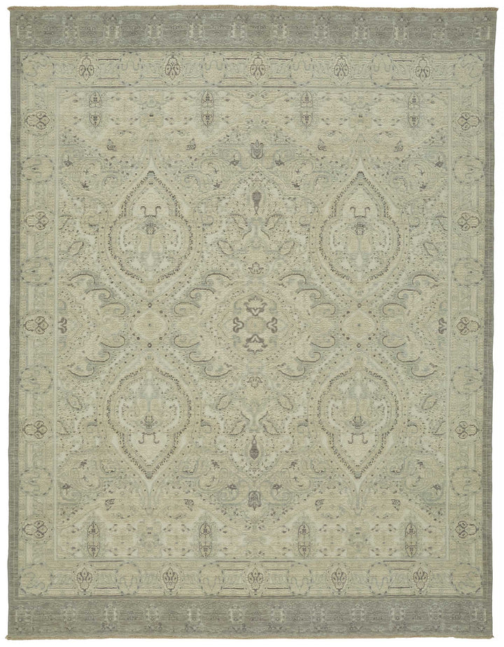 9x12 Hand-Knotted Wool Oushak Rug - 47818