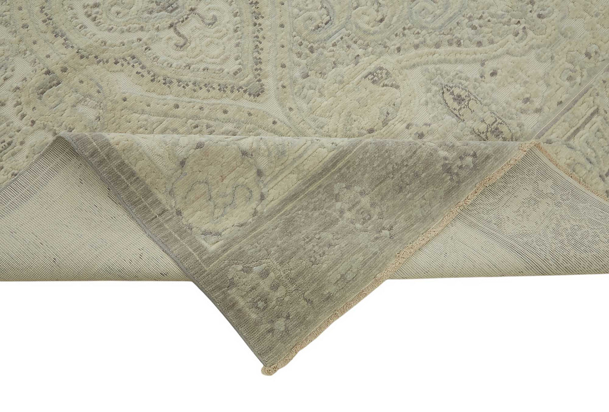 9x12 Hand-Knotted Wool Oushak Rug - 47818