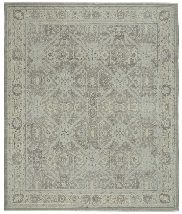 10x12 Hand-Knotted Wool Oushak Rug - 47819