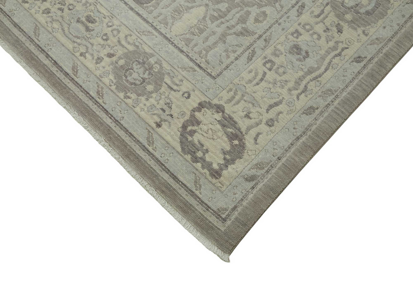 10x12 Hand-Knotted Wool Oushak Rug - 47819