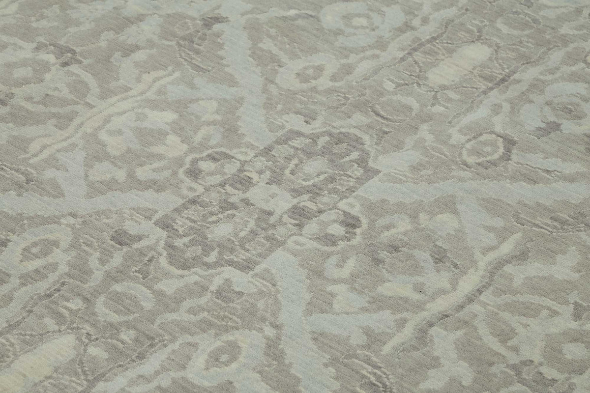 10x12 Hand-Knotted Wool Oushak Rug - 47819