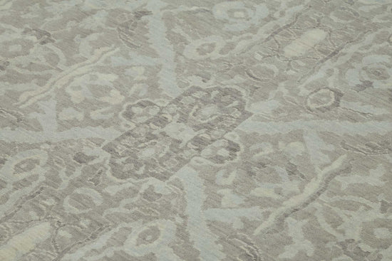 10x12 Hand-Knotted Wool Oushak Rug - 47819