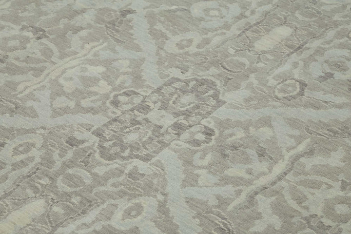 10x12 Hand-Knotted Wool Oushak Rug - 47819