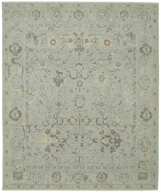 10x12 Hand-Knotted Wool Oushak Rug - 47820