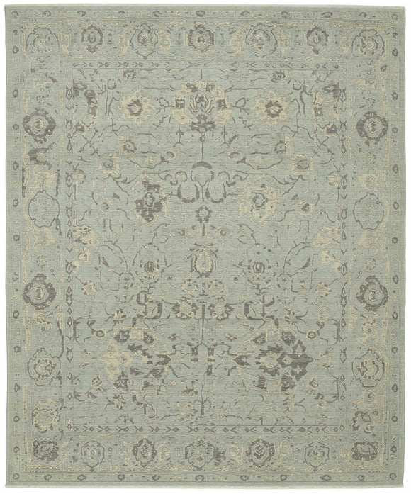 10x12 Hand-Knotted Wool Oushak Rug - 47820