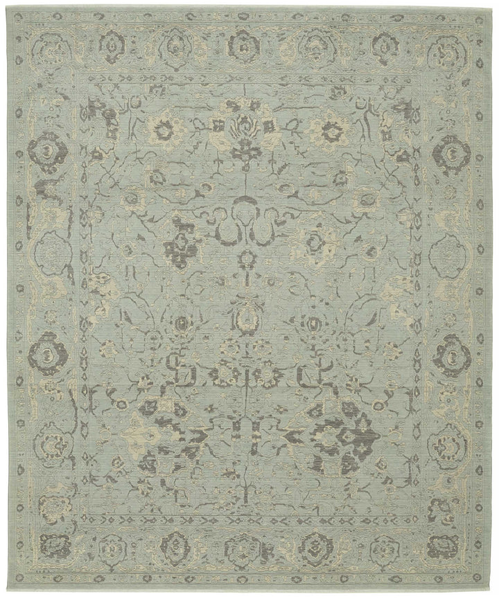10x12 Hand-Knotted Wool Oushak Rug - 47820
