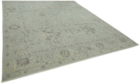 10x12 Hand-Knotted Wool Oushak Rug - 47820