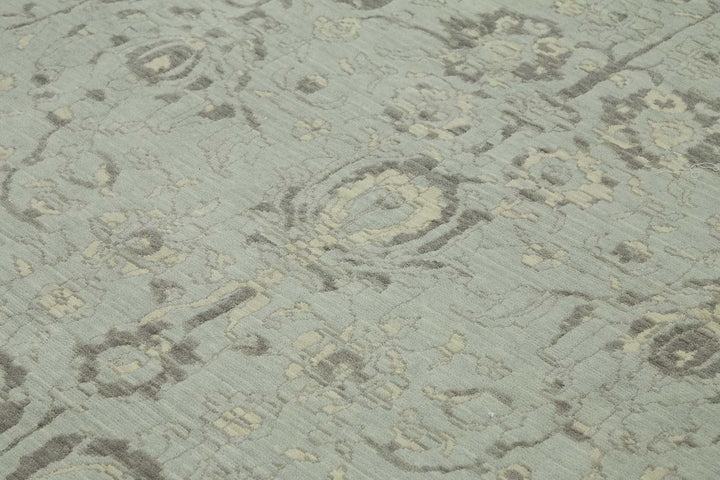 10x12 Hand-Knotted Wool Oushak Rug - 47820