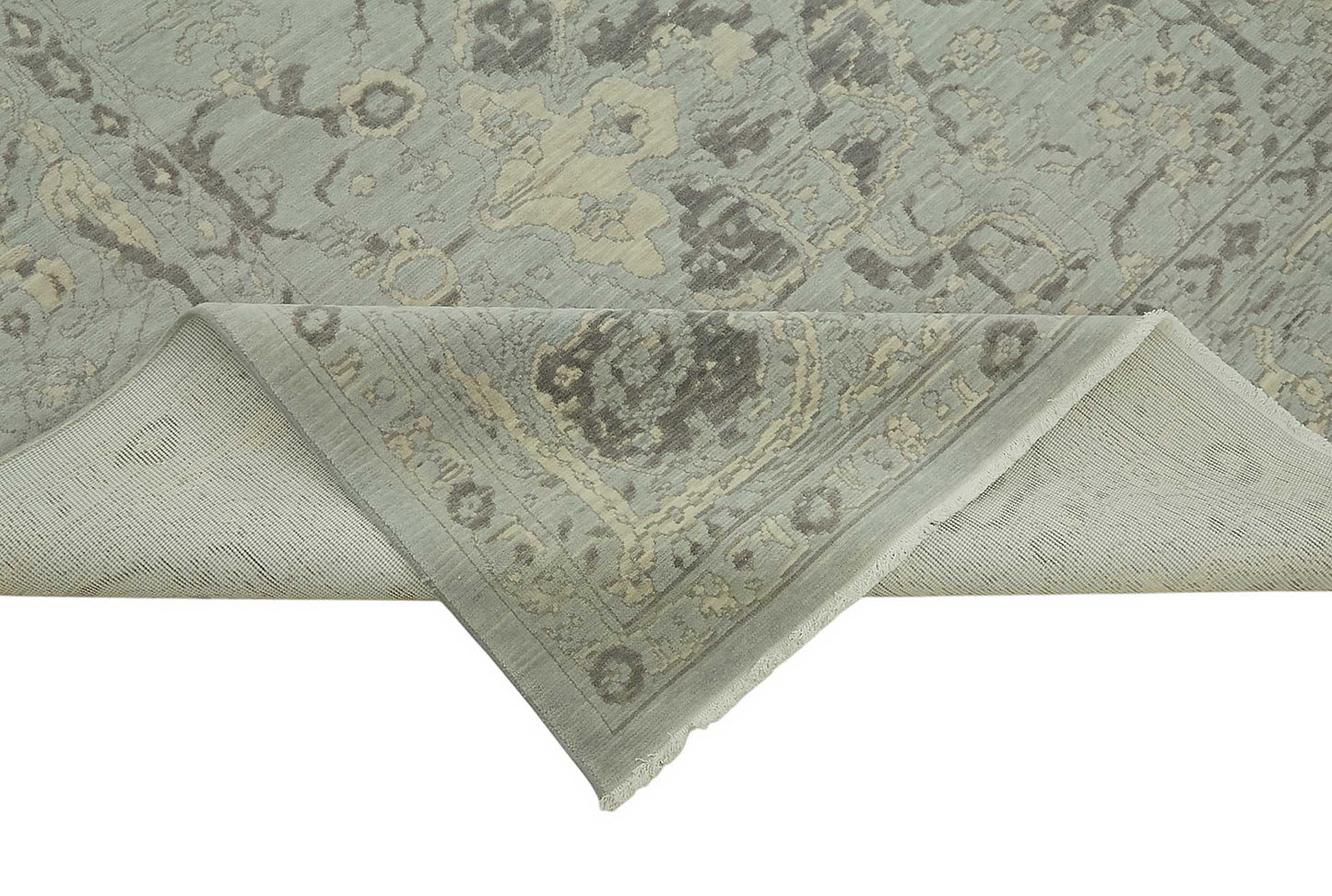 10x12 Hand-Knotted Wool Oushak Rug - 47820