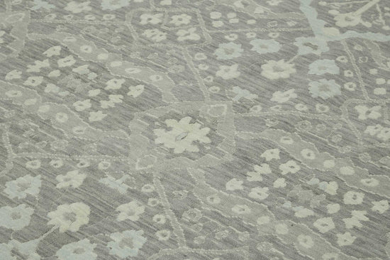 10x12 Hand-Knotted Wool Oushak Rug - 47822