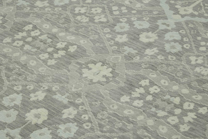 10x12 Hand-Knotted Wool Oushak Rug - 47822