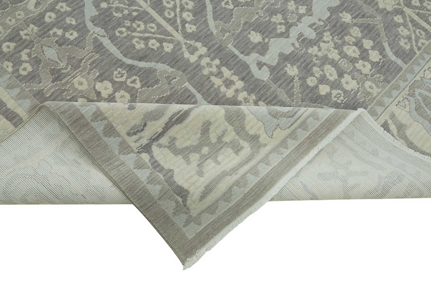 10x12 Hand-Knotted Wool Oushak Rug - 47822