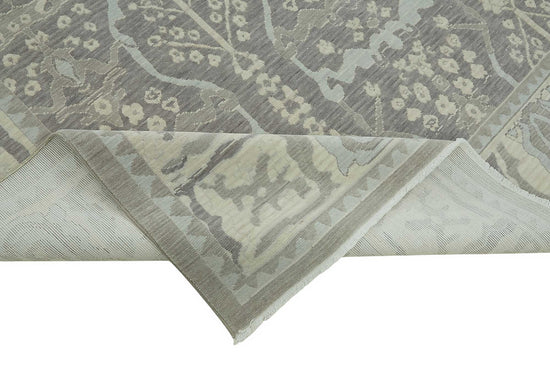 10x12 Hand-Knotted Wool Oushak Rug - 47822