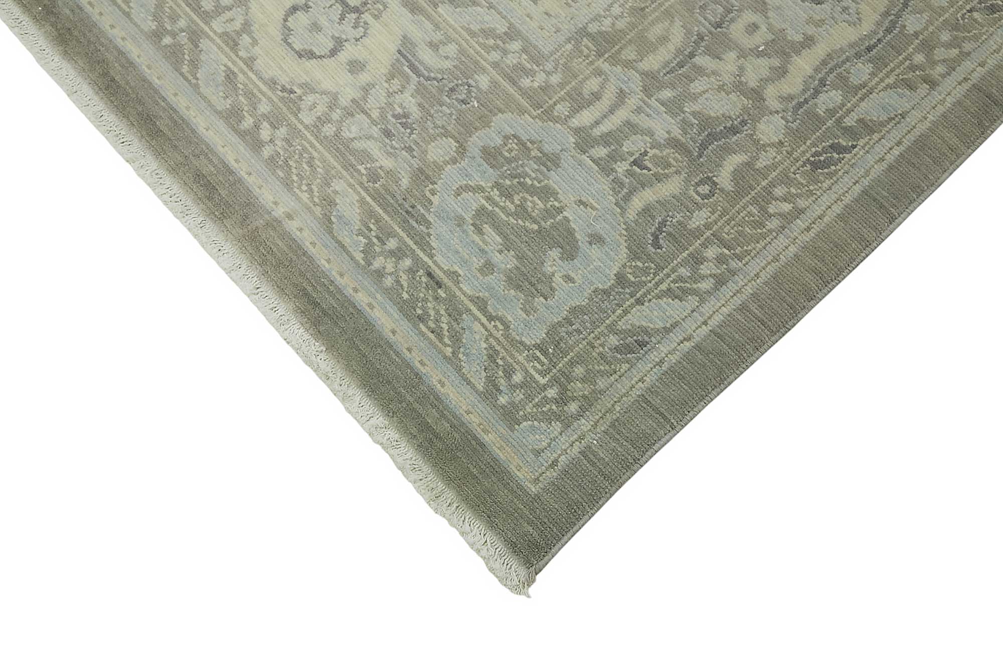 10x12 Hand-Knotted Wool Oushak Rug - 47823