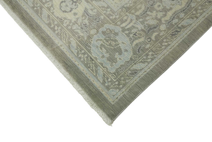 10x12 Hand-Knotted Wool Oushak Rug - 47823