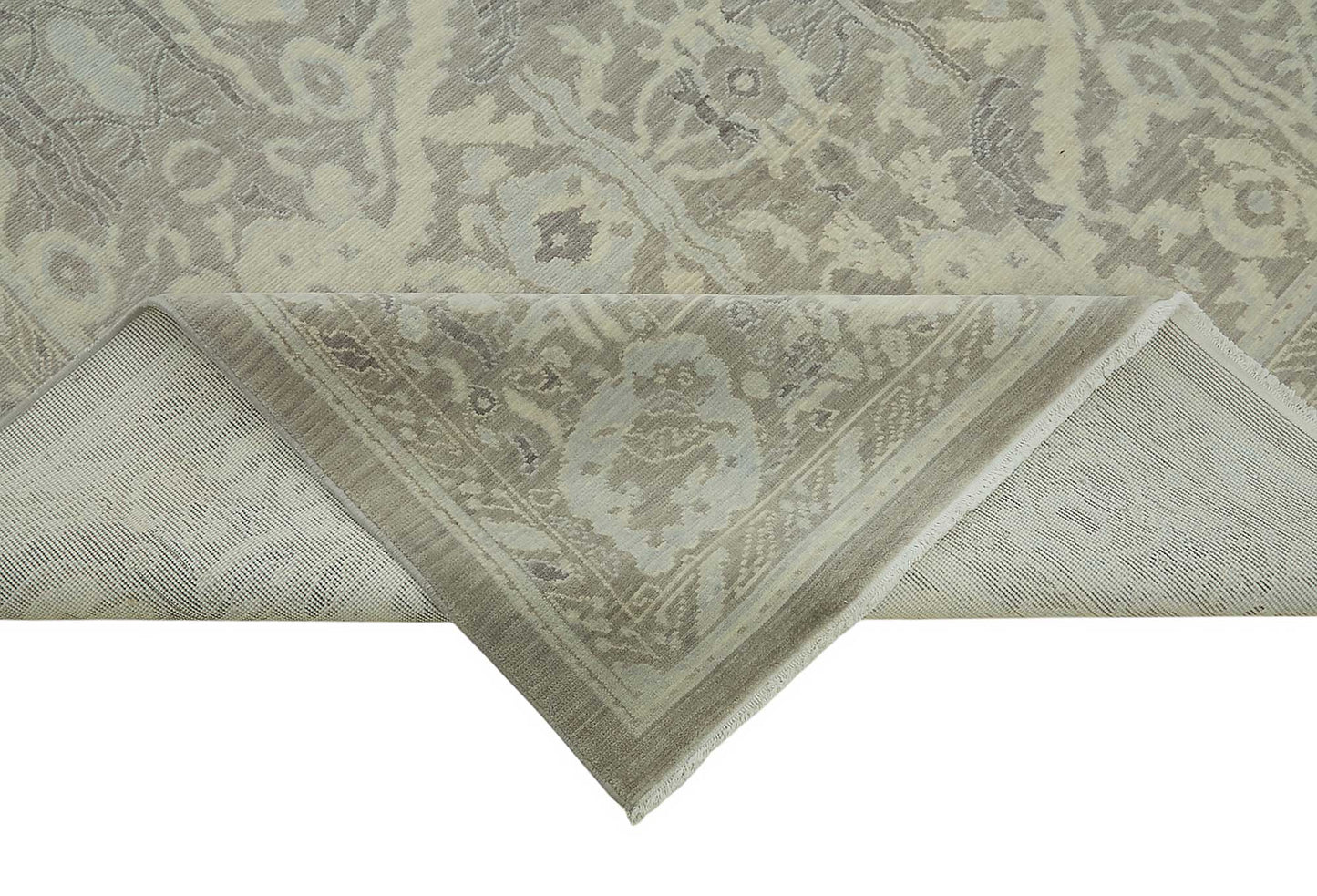 10x12 Hand-Knotted Wool Oushak Rug - 47823