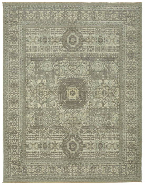 10x12 Hand-Knotted Wool Oushak Rug - 47824