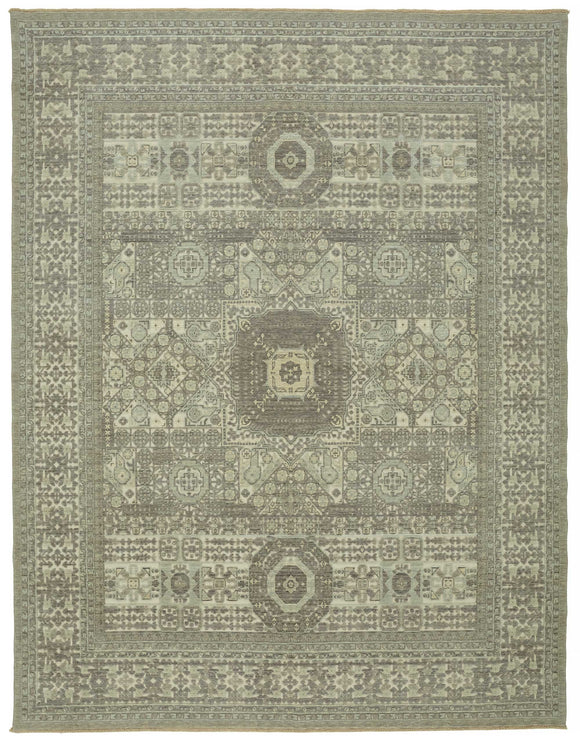 10x12 Hand-Knotted Wool Oushak Rug - 47824