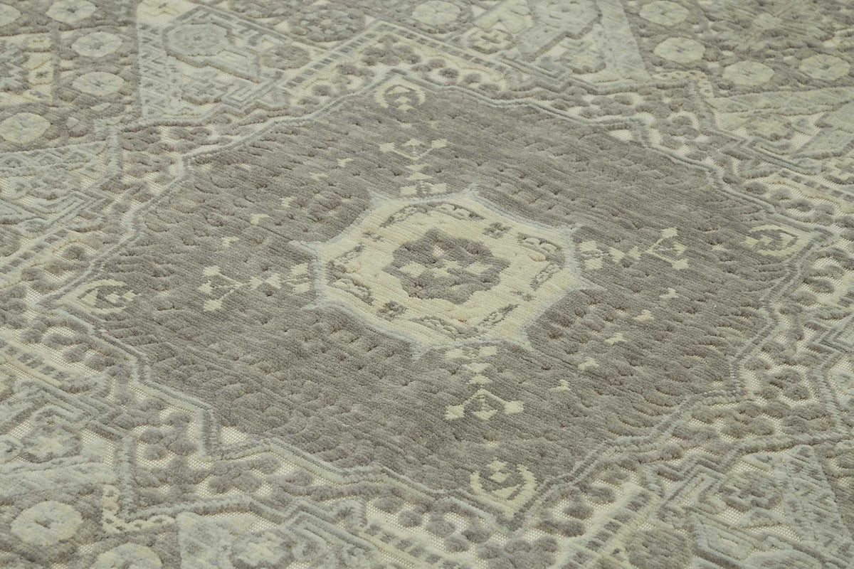 10x12 Hand-Knotted Wool Oushak Rug - 47824