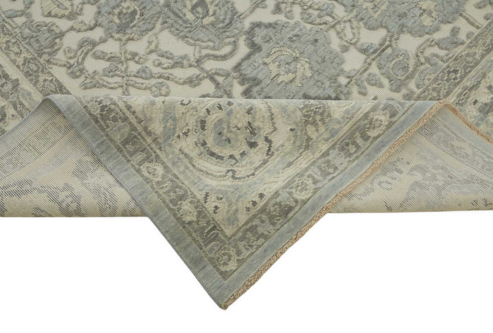 10x12 Hand-Knotted Wool Oushak Rug - 47825