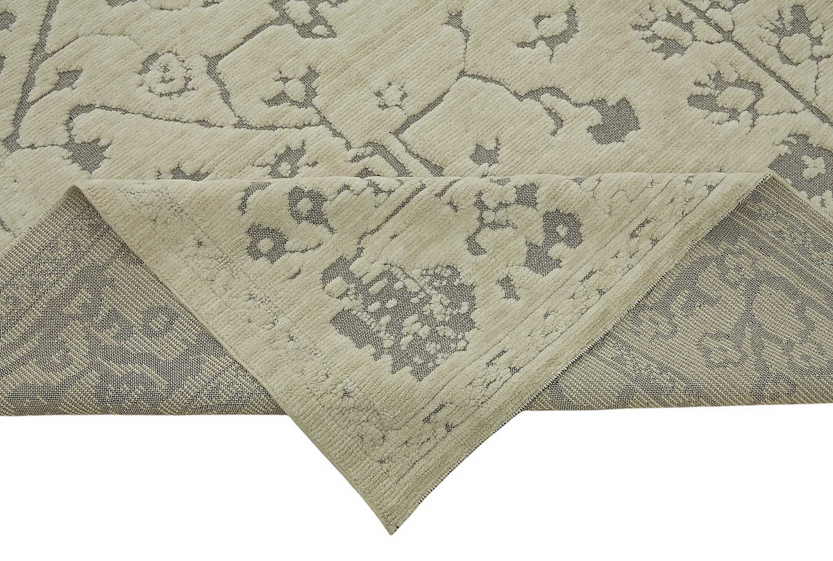9x12 Hand-Knotted Wool Oushak Rug - 47826
