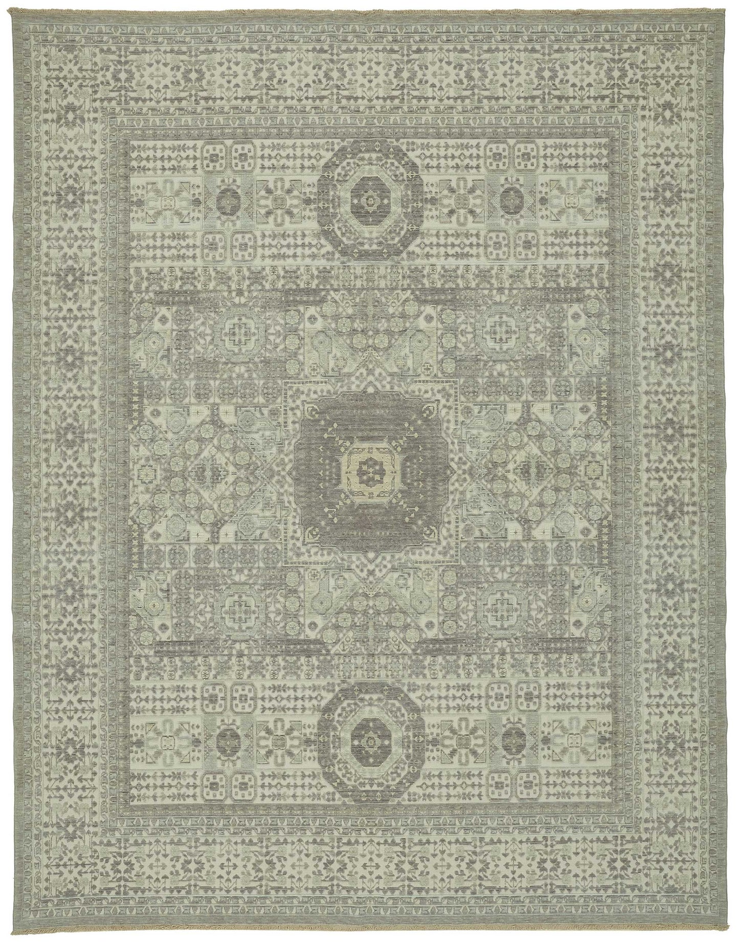 10x12 Hand-Knotted Wool Oushak Rug - 47827