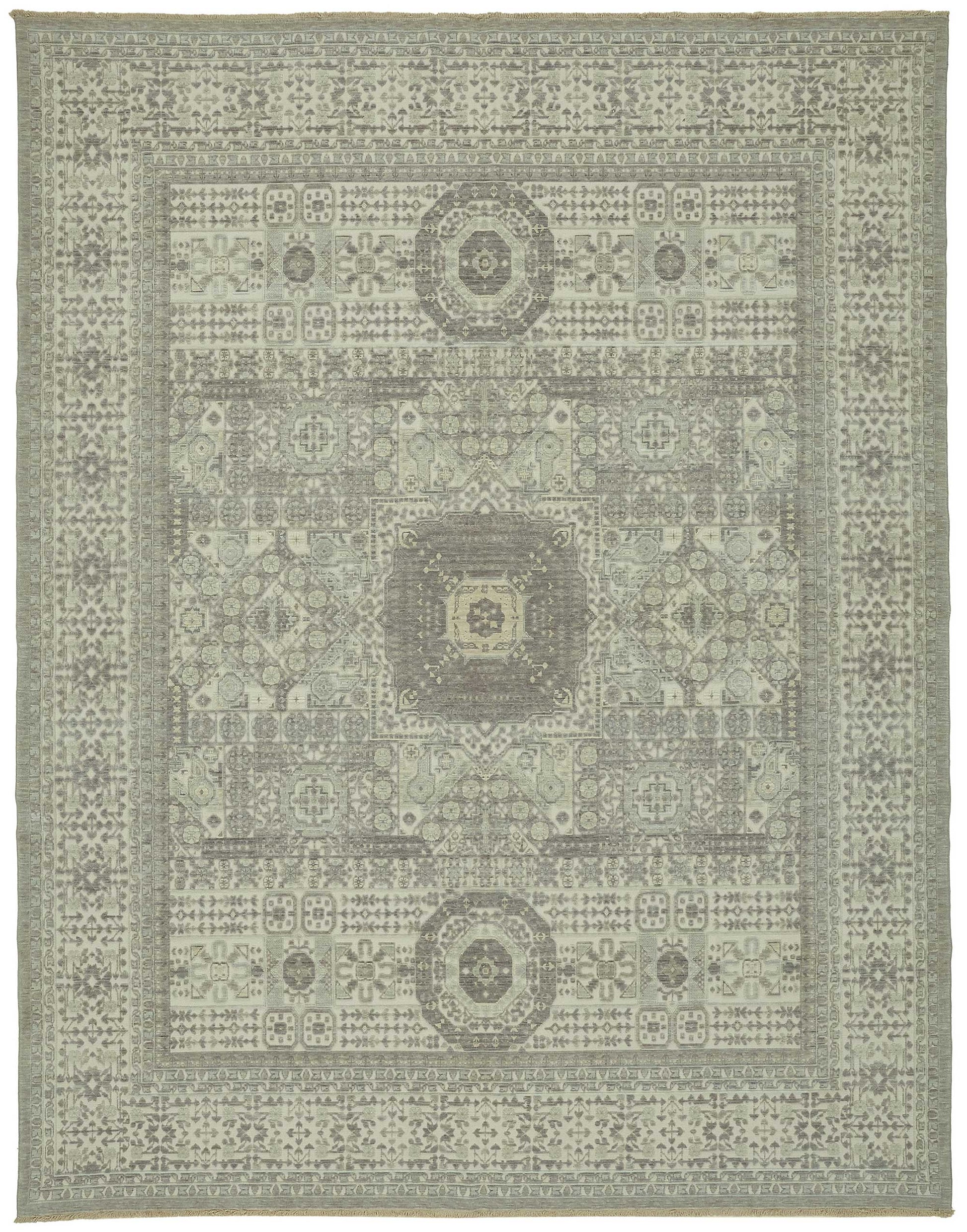 10x12 Hand-Knotted Wool Oushak Rug - 47827