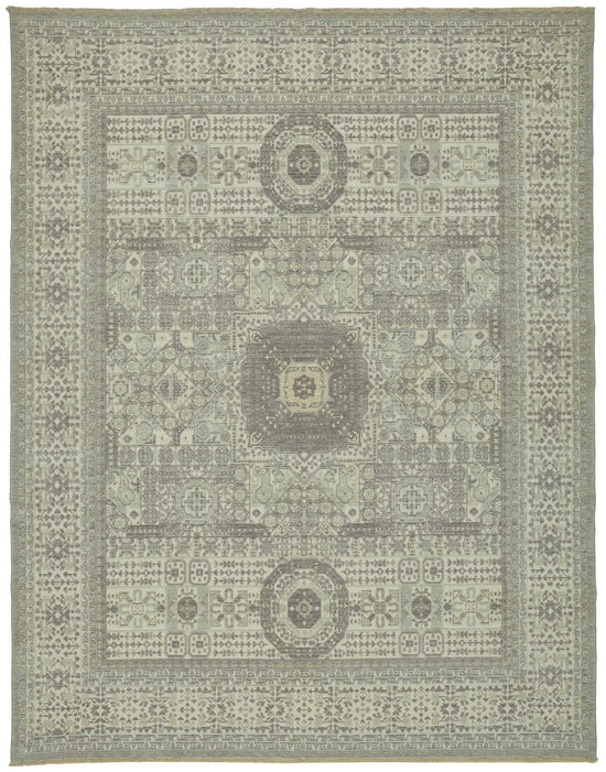 10x12 Hand-Knotted Wool Oushak Rug - 47827